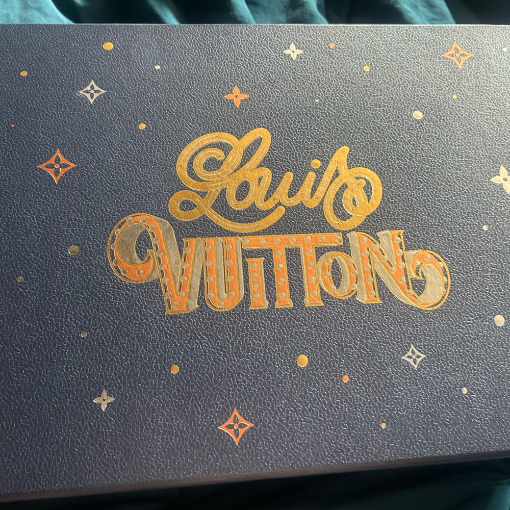 Louis Vuitton Midnight Blue Box with Gold Accents
